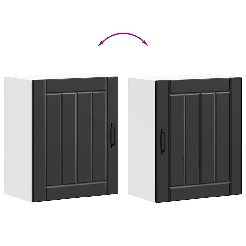 Pensile da Cucina Lucca Nero in Legno Multistrato - homemem39