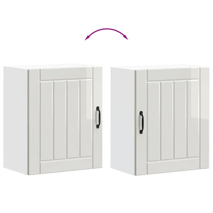 Pensile da Cucina Lucca Bianco Lucido in Legno Multistrato - homemem39