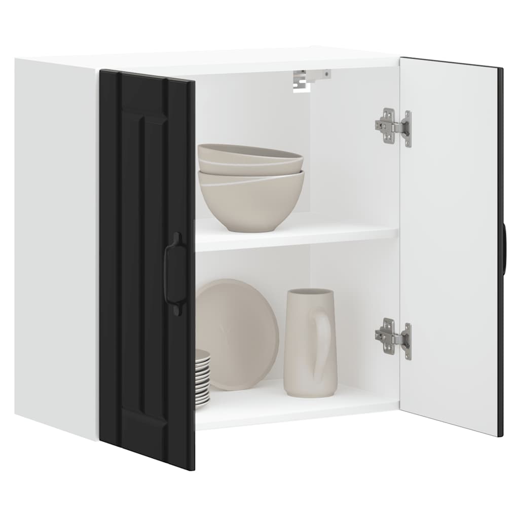 Pensile da Cucina Lucca Nero in Legno Multistrato - homemem39