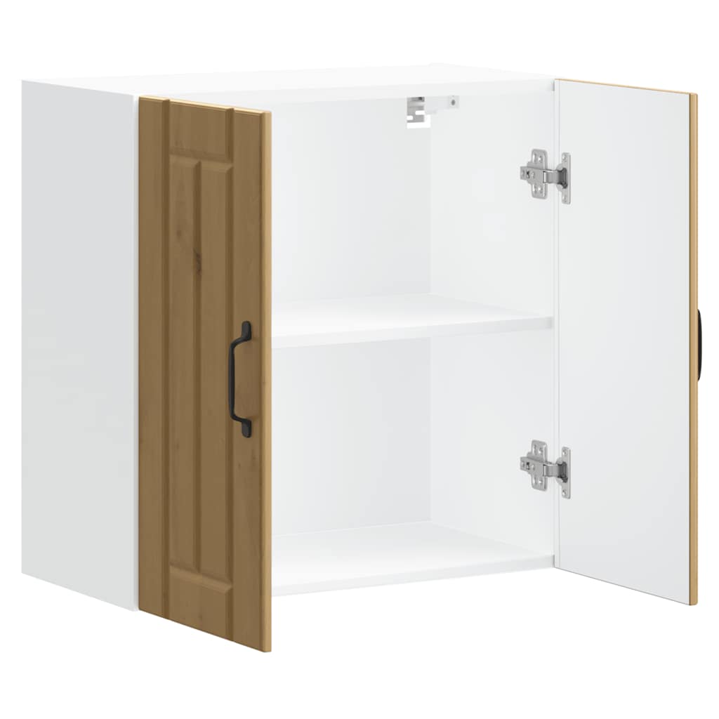 Pensile da Cucina Lucca Rovere Artigianale in Legno Multistrato - homemem39