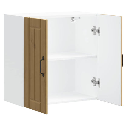 Pensile da Cucina Lucca Rovere Artigianale in Legno Multistrato - homemem39