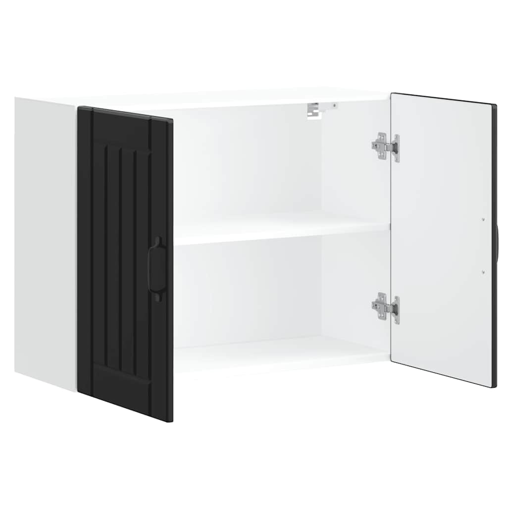 Pensile da Cucina Lucca Nero in Legno Multistrato - homemem39