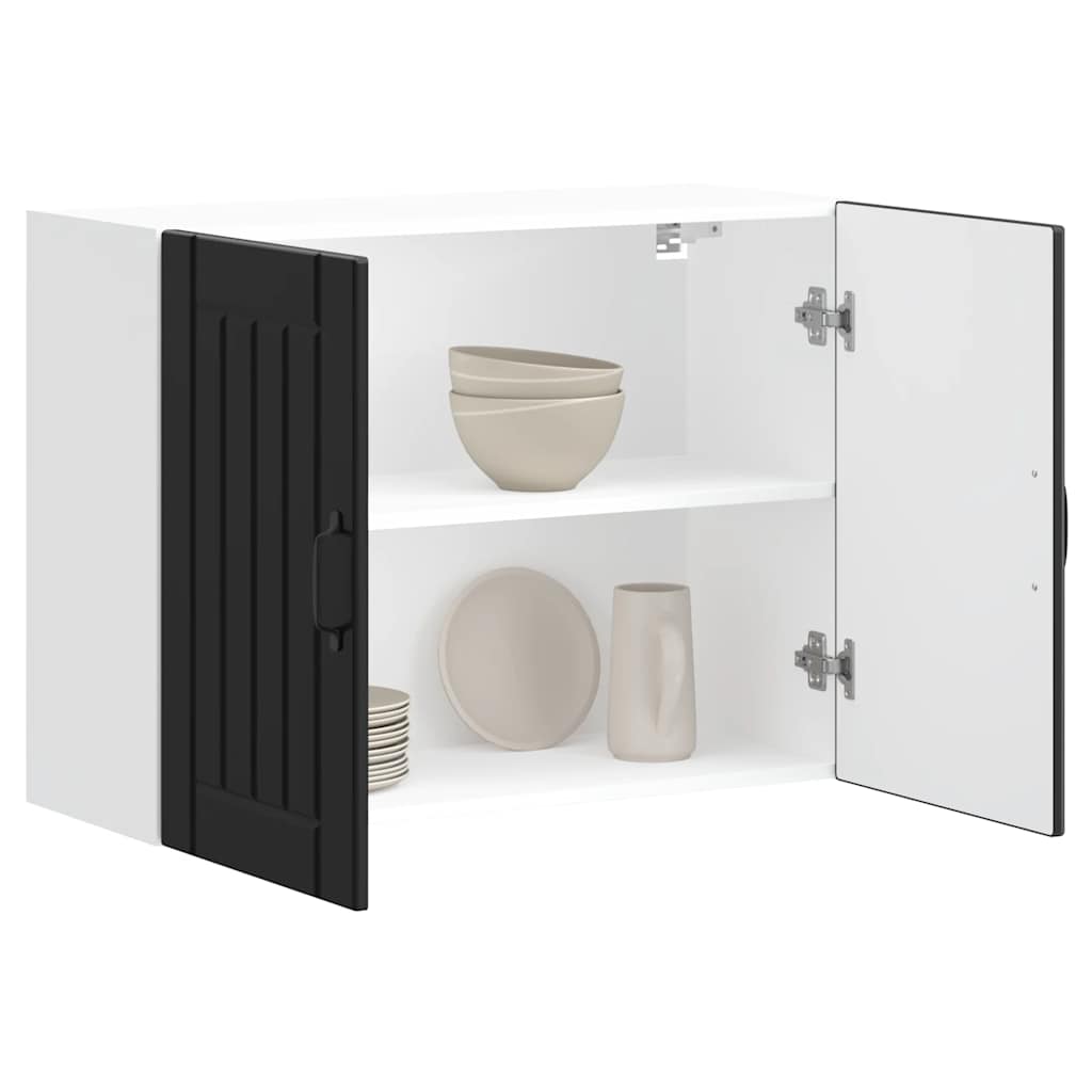 Pensile da Cucina Lucca Nero in Legno Multistrato - homemem39