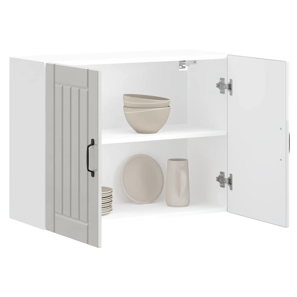 Pensile da Cucina Lucca Bianco Lucido in Legno Multistrato - homemem39