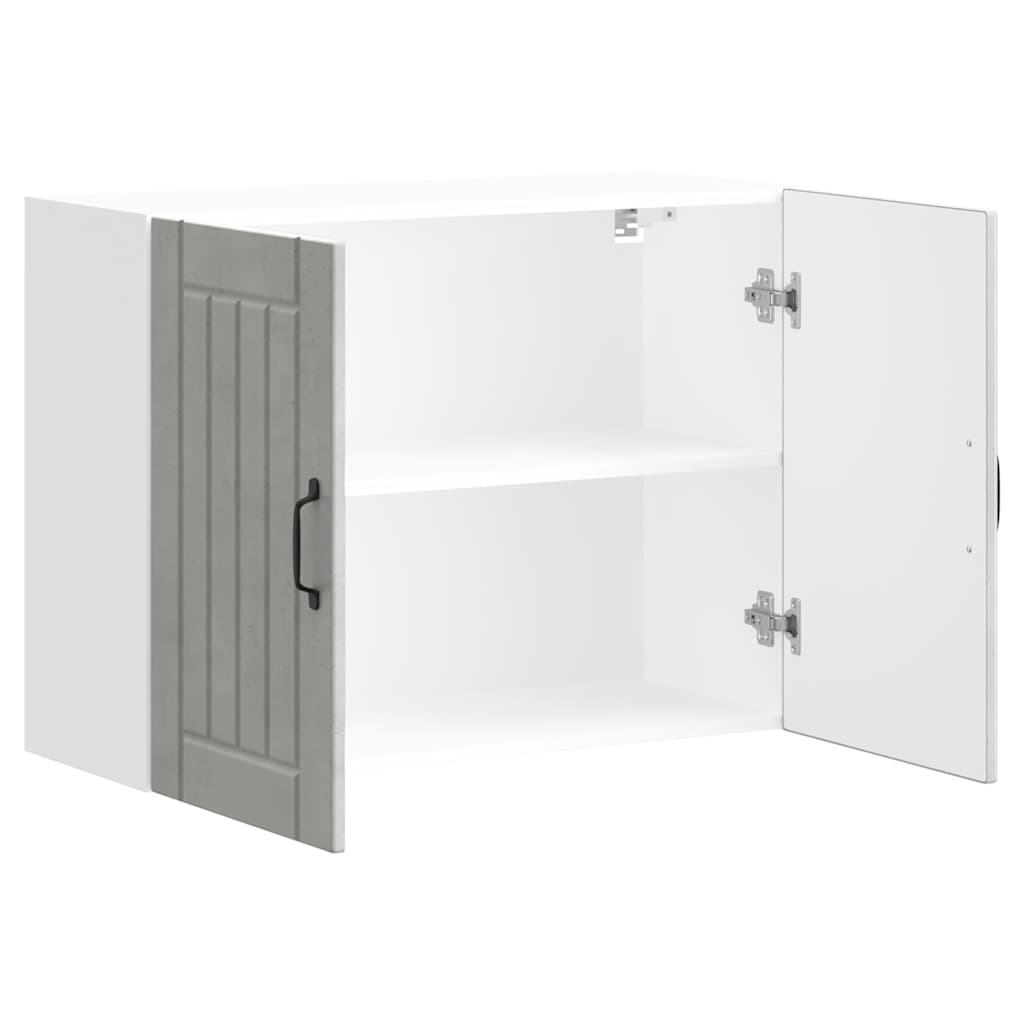 Pensile da Cucina Lucca Grigio Cemento in Legno Multistrato - homemem39