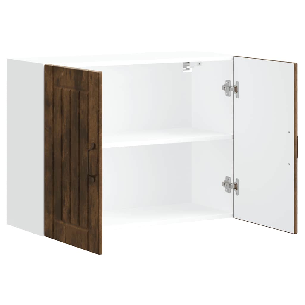 Pensile da Cucina Lucca Rovere Fumo in Legno Multistrato - homemem39