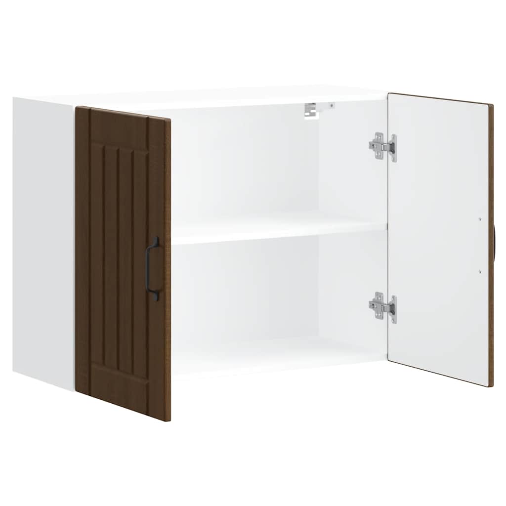 Pensile da Cucina Lucca Rovere Marrone in Legno Multistrato - homemem39