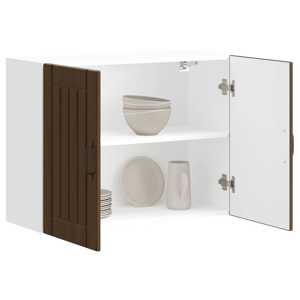 Pensile da Cucina Lucca Rovere Marrone in Legno Multistrato - homemem39