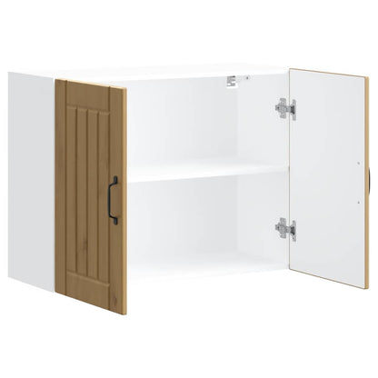 Pensile da Cucina Lucca Rovere Artigianale in Legno Multistrato - homemem39