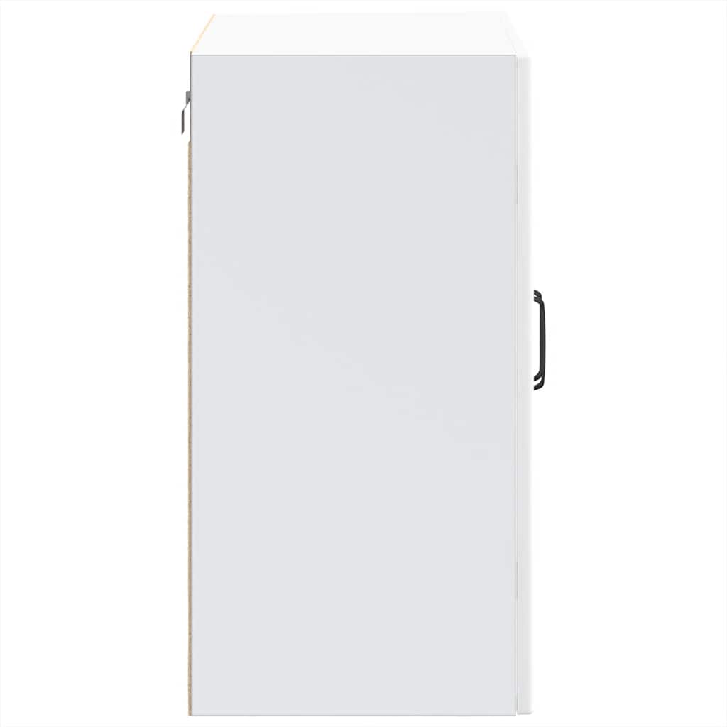 Pensile da Cucina con Porta in Vetro Lucca Bianco Truciolato - homemem39