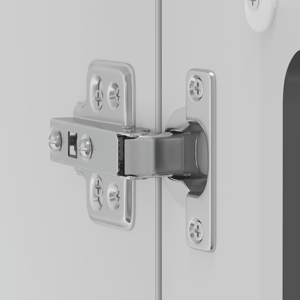 Pensile da Cucina con Porta in Vetro Lucca Nero Truciolato - homemem39