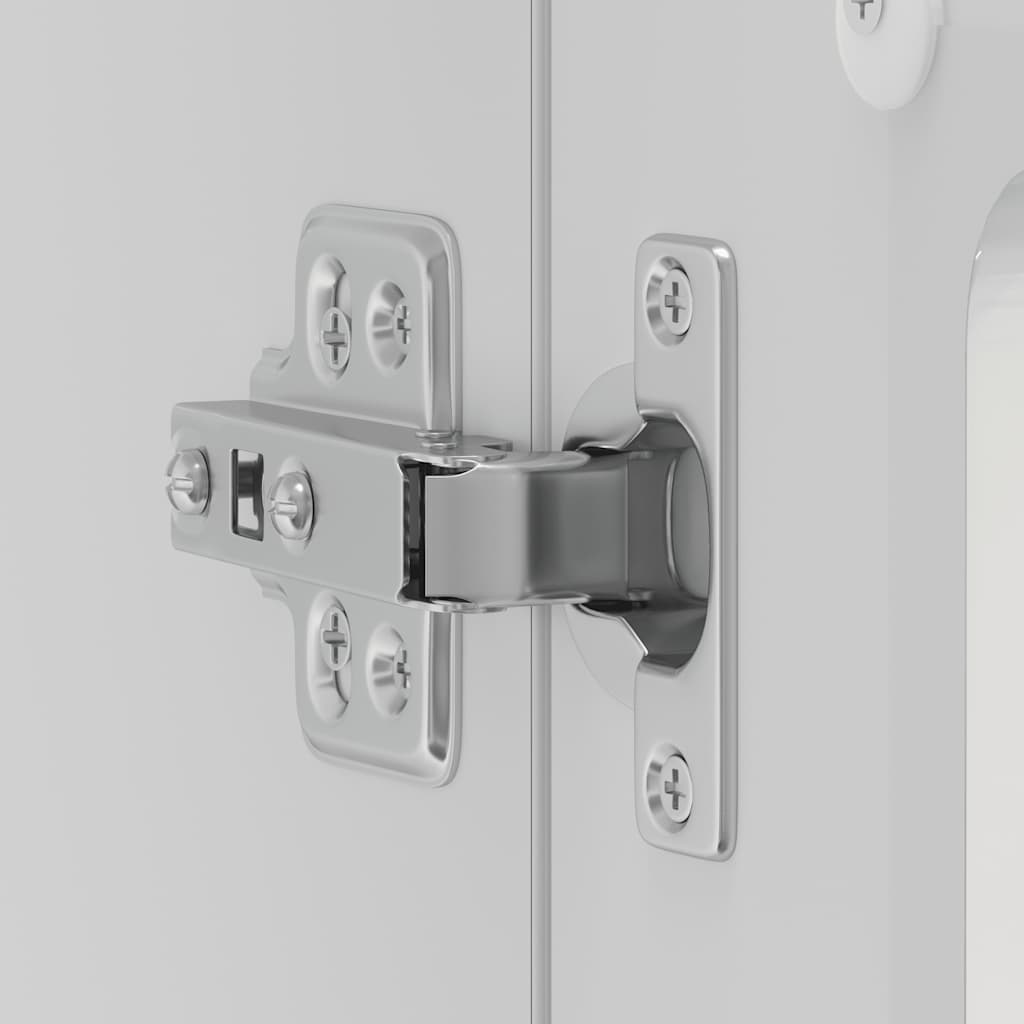 Pensile da Cucina con Porta in Vetro Lucca Bianco Lucido - homemem39