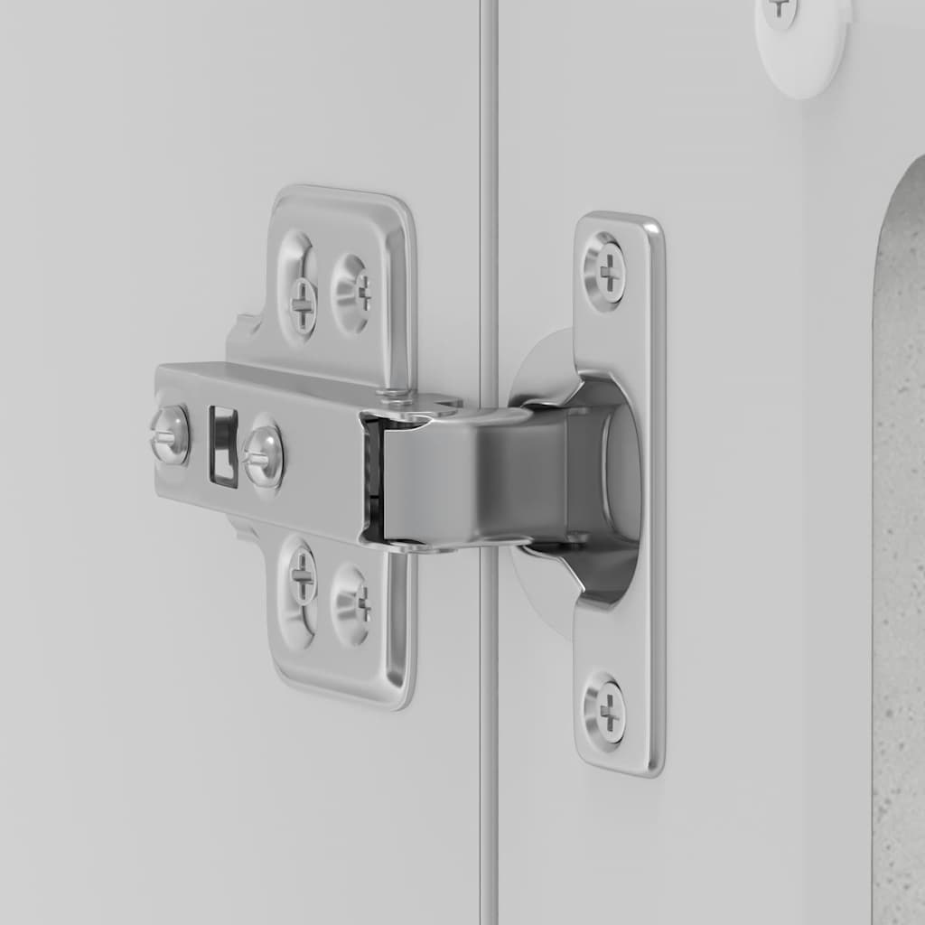 Pensile da Cucina con Porta in Vetro Lucca Grigio Cemento - homemem39