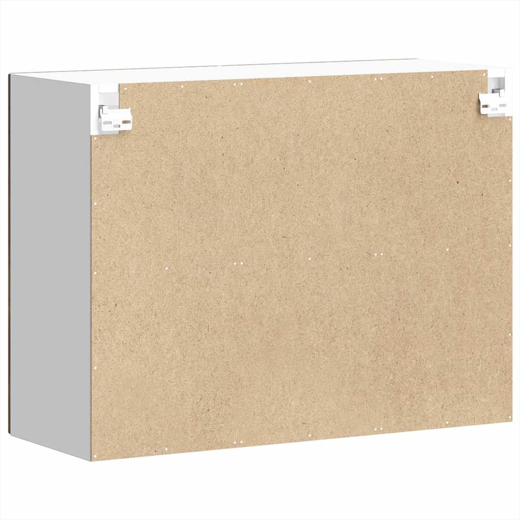 Pensile da Cucina con Porta in Vetro Lucca Rovere Fumo - homemem39