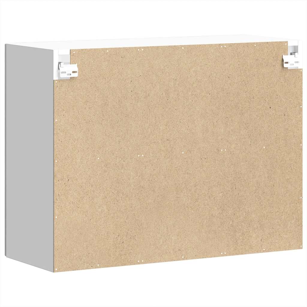 Pensile da Cucina con Porta in Vetro Lucca Grigio Sonoma - homemem39