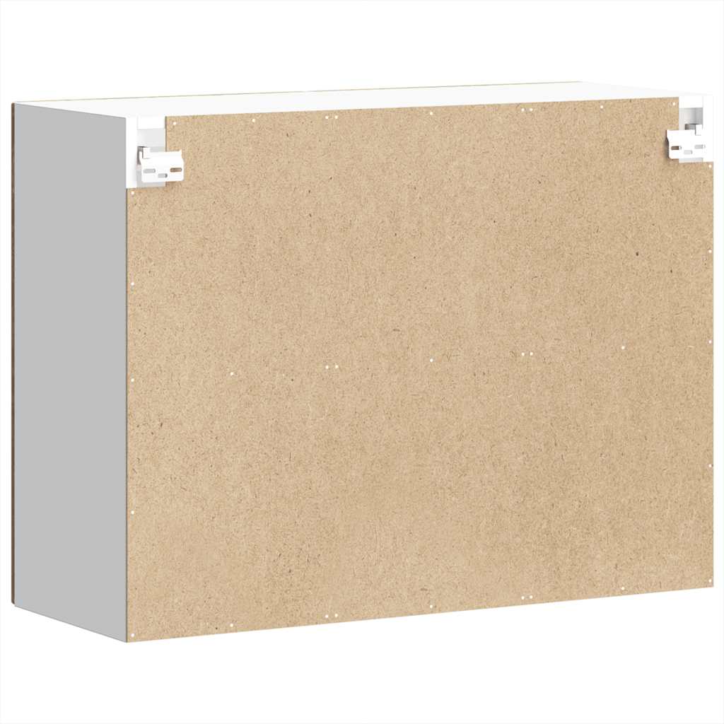 Pensile da Cucina con Porta in Vetro Lucca Legno Vecchio - homemem39