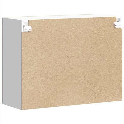 Pensile da Cucina con Porta in Vetro Lucca Legno Vecchio - homemem39