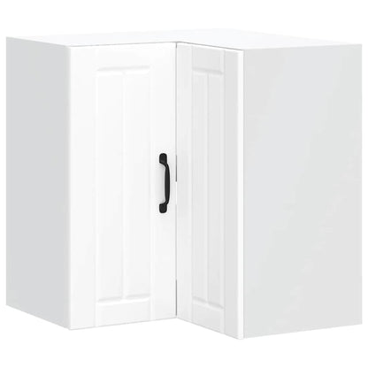 Pensile da Cucina ad Angolo Lucca Bianco in Legno Multistrato - homemem39