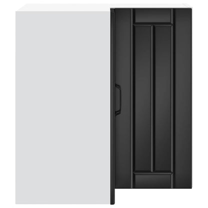 Pensile da Cucina ad Angolo Lucca Nero in Legno Multistrato - homemem39