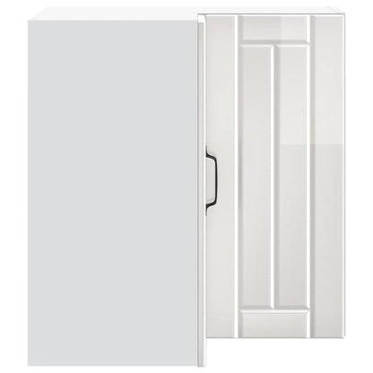 Pensile da Cucina ad Angolo Lucca Bianco Lucido in Truciolato - homemem39