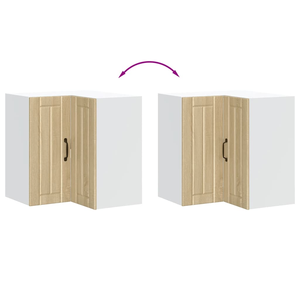 Pensile da Cucina ad Angolo Lucca Rovere Sonoma in Truciolato - homemem39