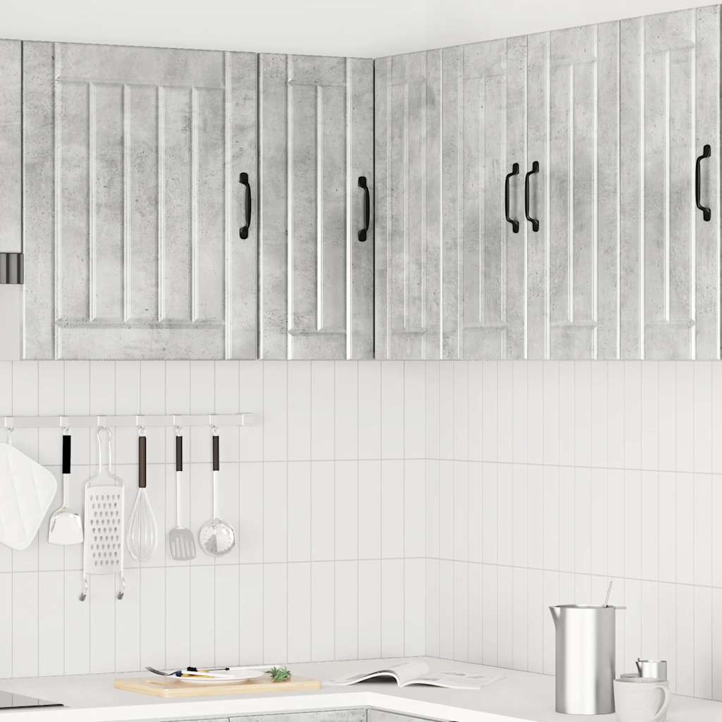 Pensile da Cucina ad Angolo Lucca Grigio Cemento in Truciolato - homemem39