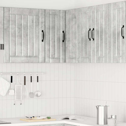 Pensile da Cucina ad Angolo Lucca Grigio Cemento in Truciolato - homemem39