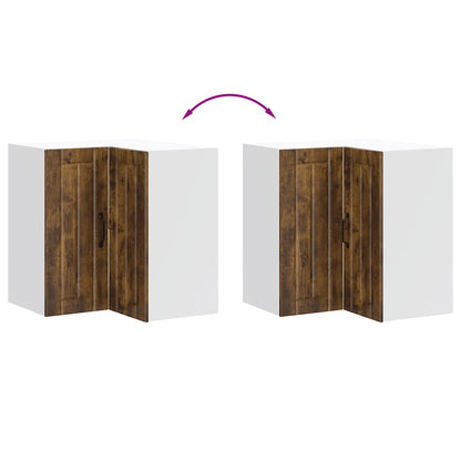 Pensile da Cucina ad Angolo Lucca Rovere Fumo Legno Multistrato - homemem39