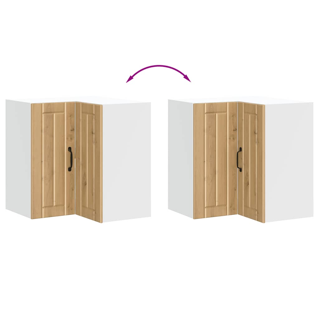 Pensile da Cucina ad Angolo Lucca Rovere Artigianale Truciolato - homemem39