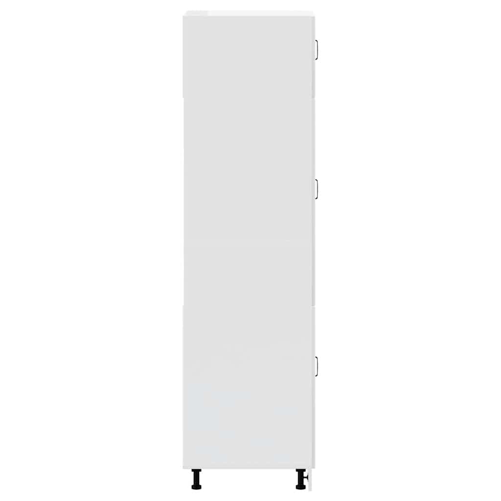 Armadio da Cucina Lucca Bianco Lucido in Legno Multistrato - homemem39