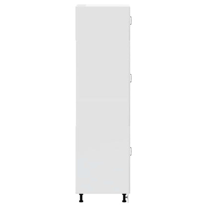 Armadio da Cucina Lucca Bianco Lucido in Legno Multistrato - homemem39