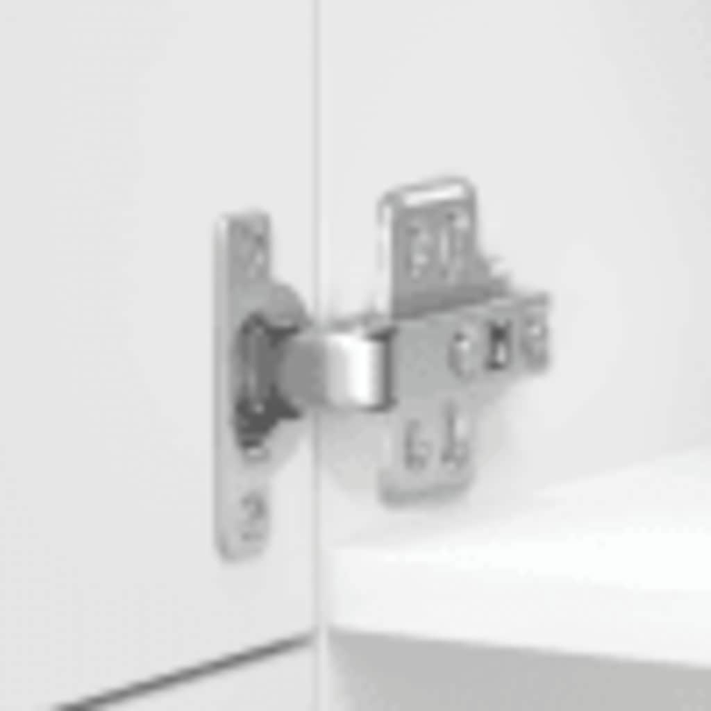 Armadio da Cucina Lucca Bianco Lucido in Legno Multistrato - homemem39