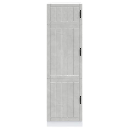 Armadio da Cucina Lucca Grigio Cemento in Legno Multistrato - homemem39