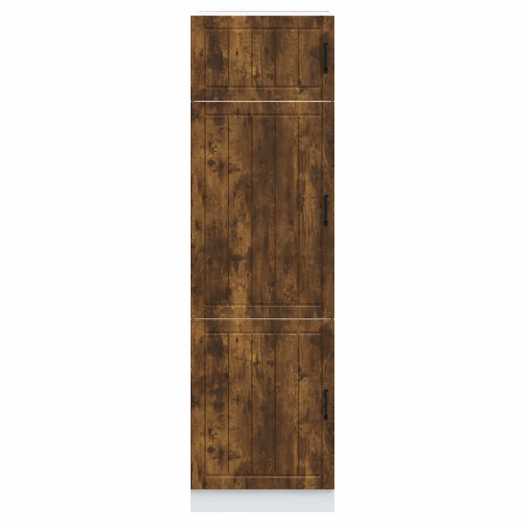Armadio da Cucina Lucca Rovere Fumo in Legno Multistrato - homemem39