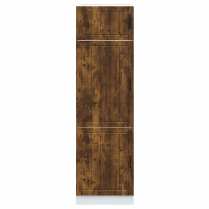 Armadio da Cucina Lucca Rovere Fumo in Legno Multistrato - homemem39