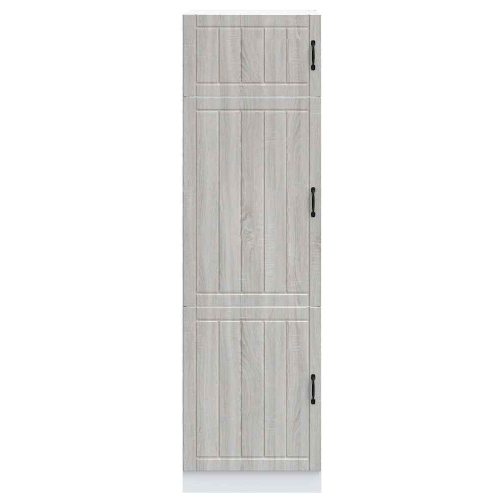 Armadio da Cucina Lucca Grigio Sonoma in Legno Multistrato - homemem39