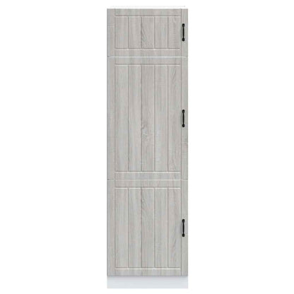 Armadio da Cucina Lucca Grigio Sonoma in Legno Multistrato - homemem39