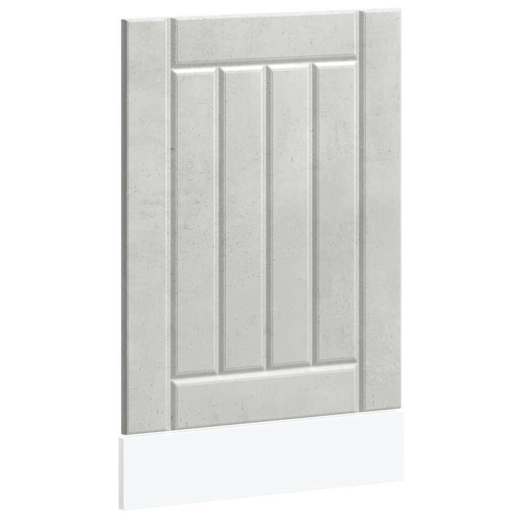 Pannello Lavastoviglie Lucca Grigio Cemento Legno Multistrato - homemem39