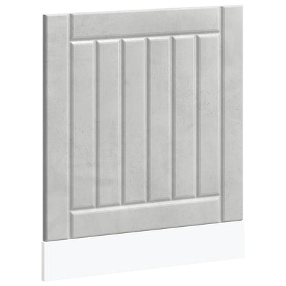 Pannello Lavastoviglie Lucca Grigio Cemento Legno Multistrato - homemem39