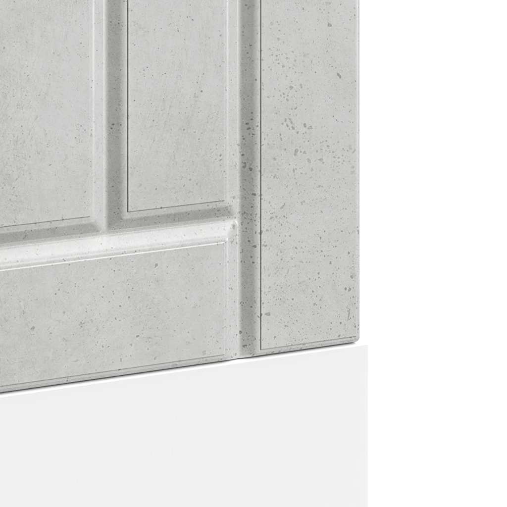 Pannello Lavastoviglie Lucca Grigio Cemento Legno Multistrato - homemem39