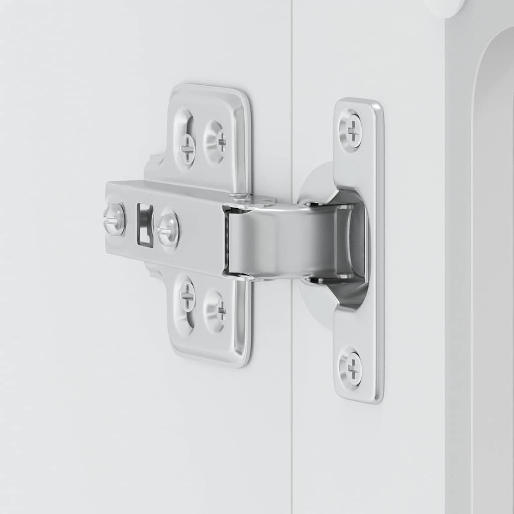 Pensile da Cucina con Porta in Vetro Lucca Bianco Truciolato - homemem39