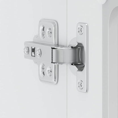 Pensile da Cucina con Porta in Vetro Lucca Bianco Truciolato - homemem39