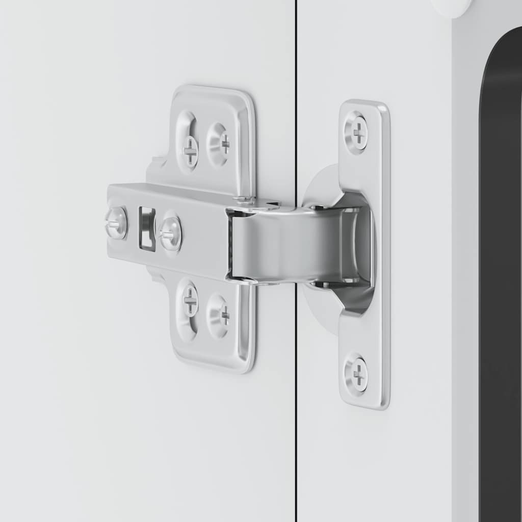 Pensile da Cucina con Porta in Vetro Lucca Nero Truciolato - homemem39