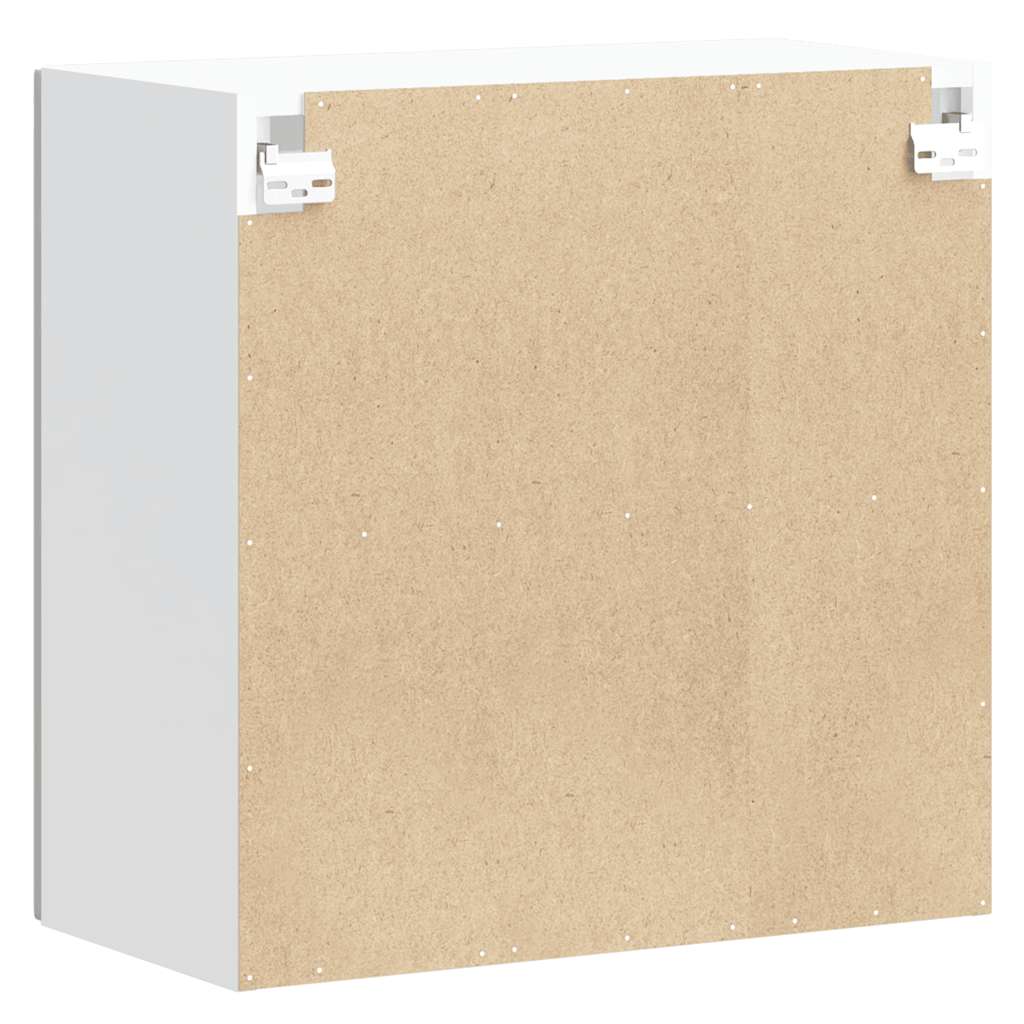 Pensile da Cucina con Porta in Vetro Lucca Bianco Lucido - homemem39