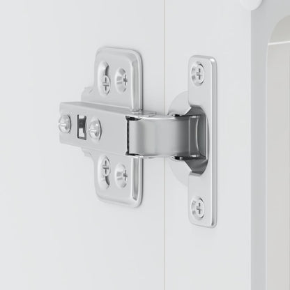 Pensile da Cucina con Porta in Vetro Lucca Bianco Lucido - homemem39