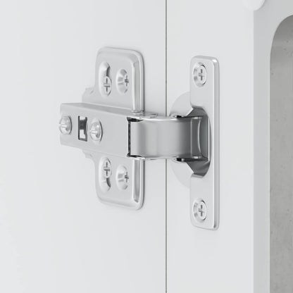 Pensile da Cucina con Porta in Vetro Lucca Grigio Cemento - homemem39