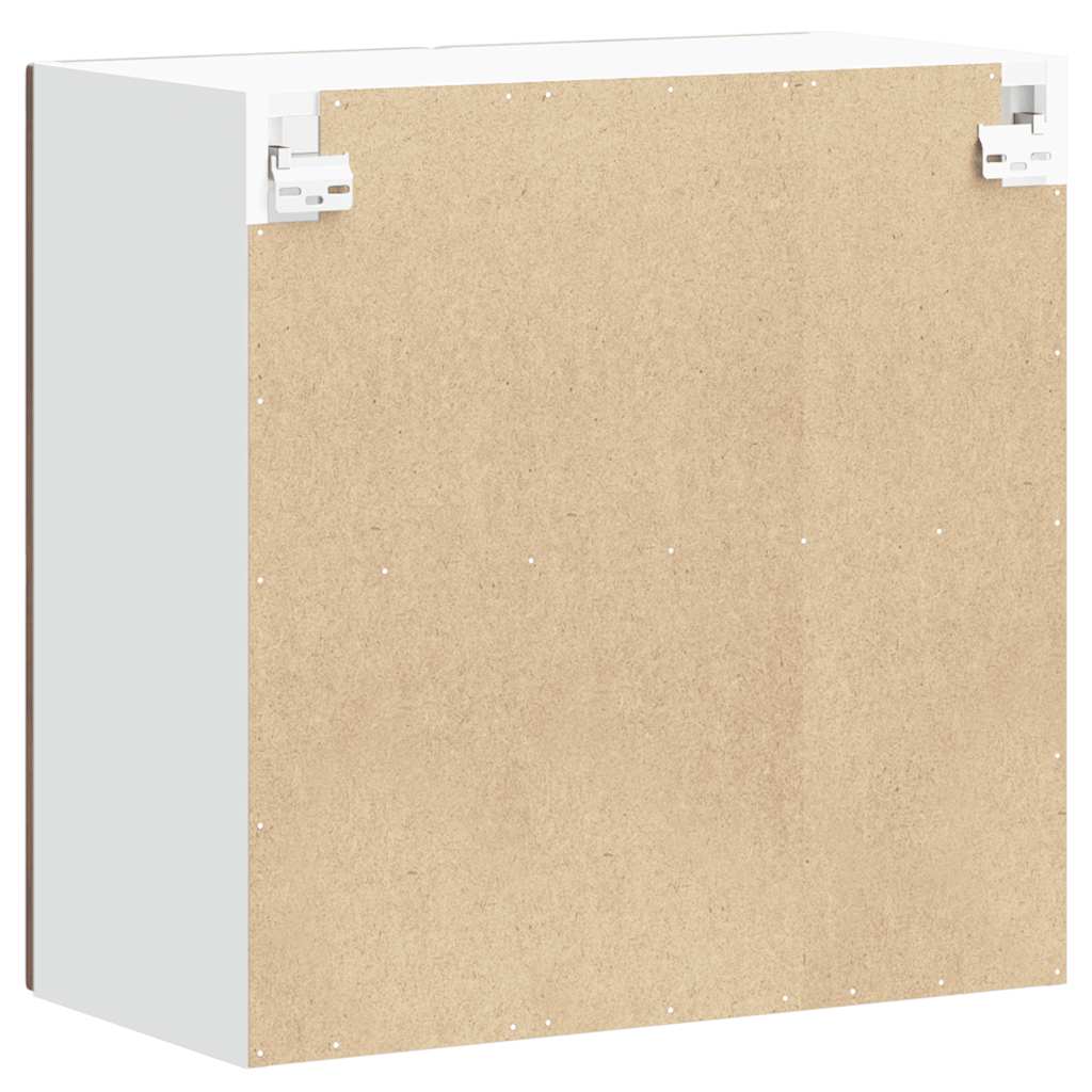 Pensile da Cucina con Porta in Vetro Lucca Rovere Fumo - homemem39