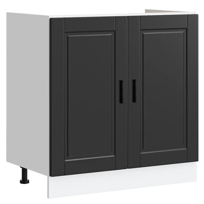 Mobile base lavello Porto Nero 80x46x81,5cm Legno Multistrato