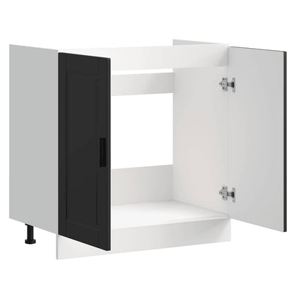 Mobile base lavello Porto Nero 80x46x81,5cm Legno Multistrato - homemem39