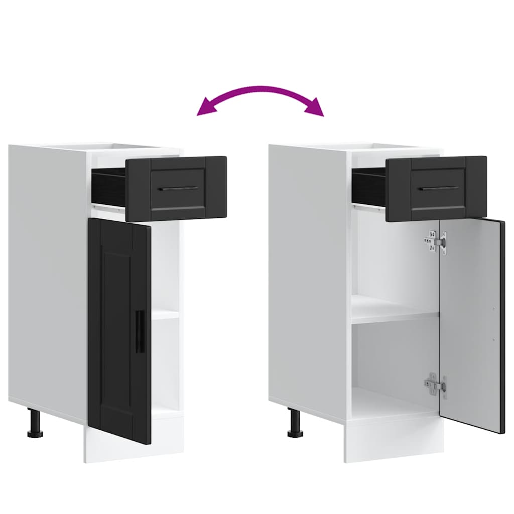 Base da Cucina Porto Nero in Legno Multistrato - homemem39